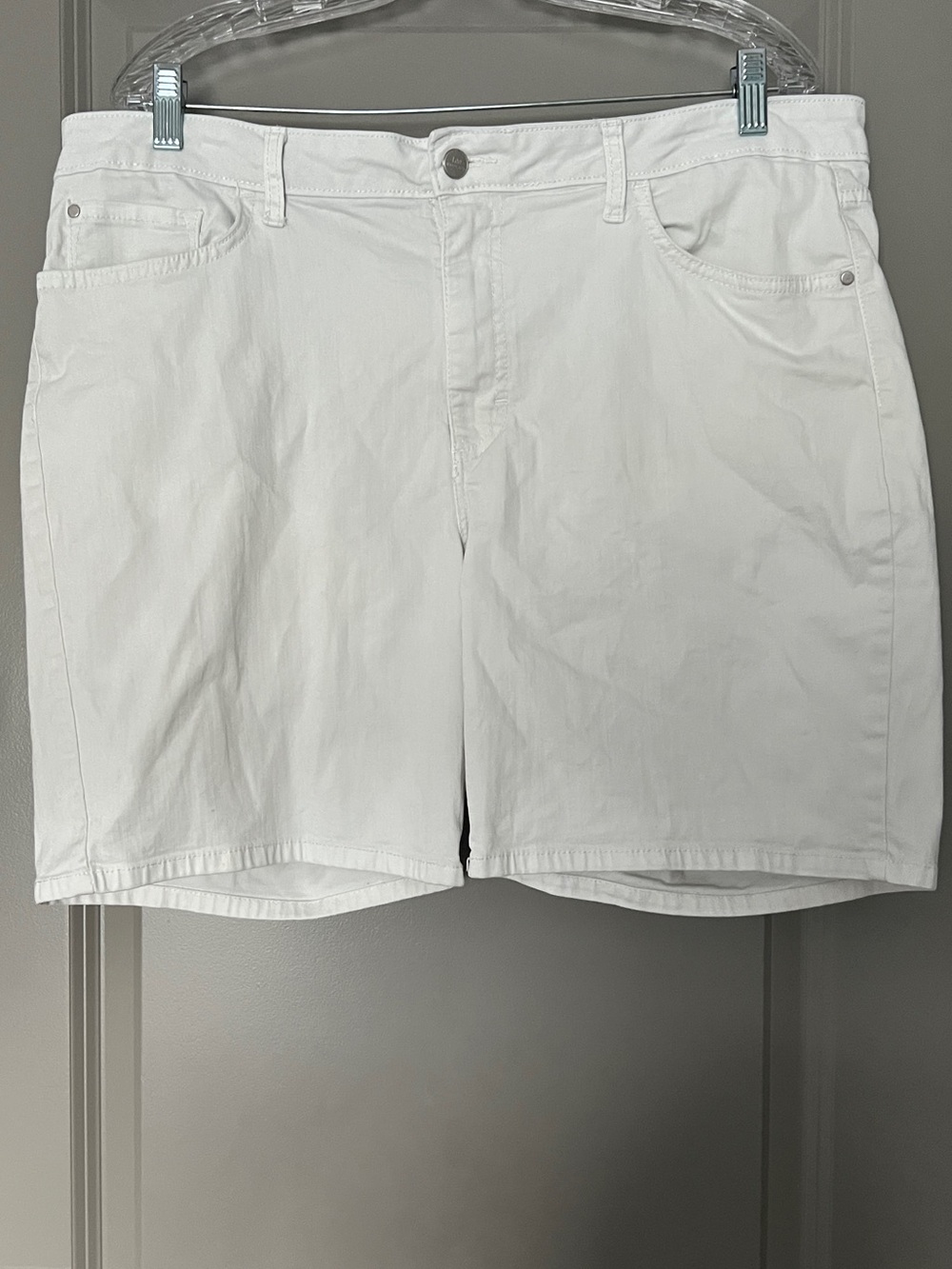 White Midrise Shorts